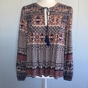Lucky Brand Women's Peasant Style Blouse